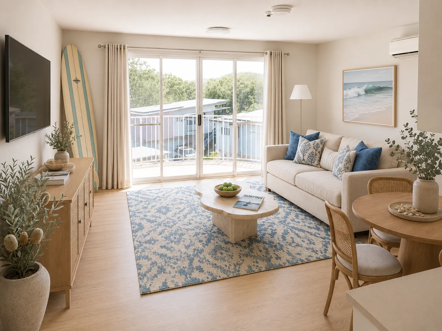 One-bedroom living area