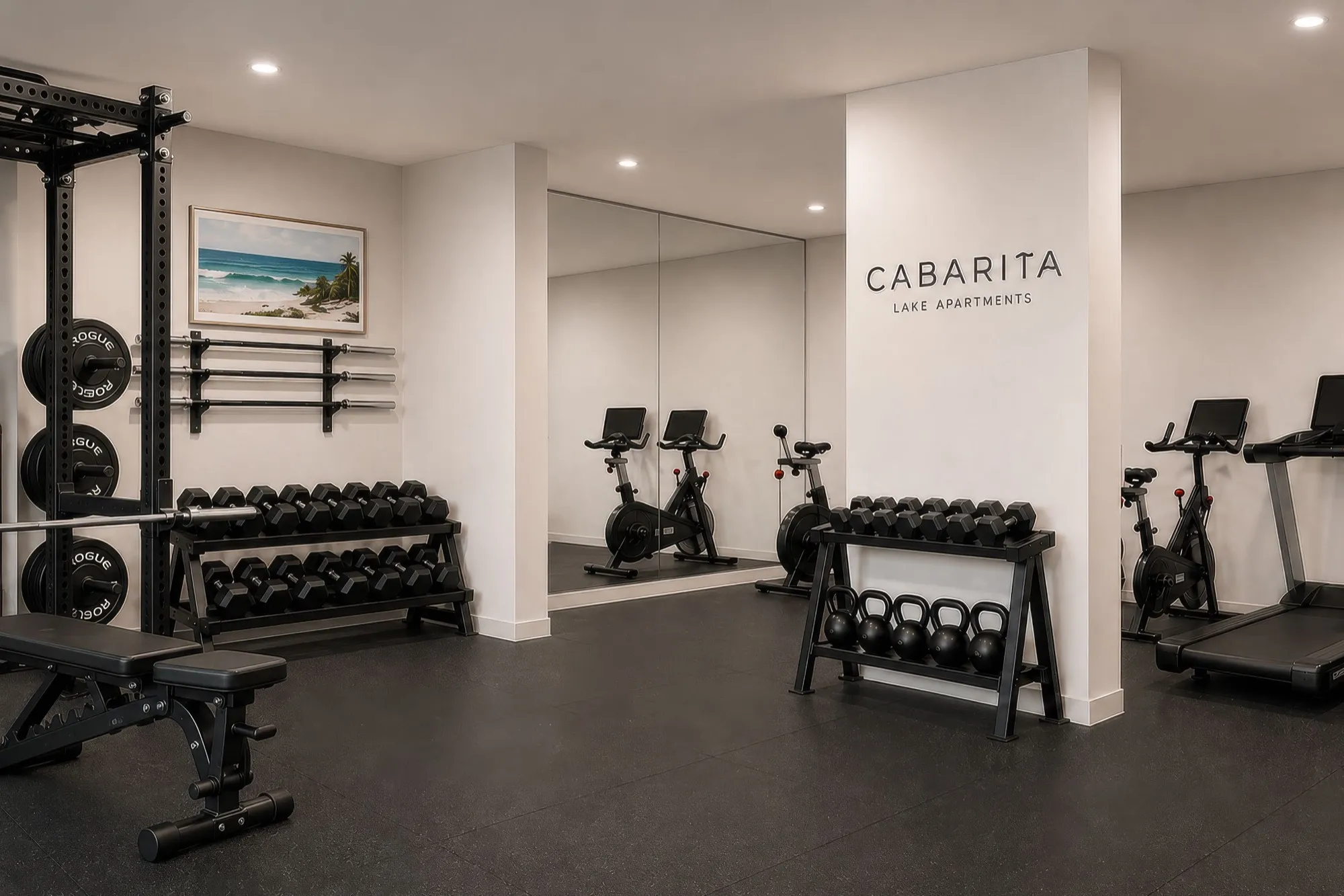 Artist's impression of the resident gym