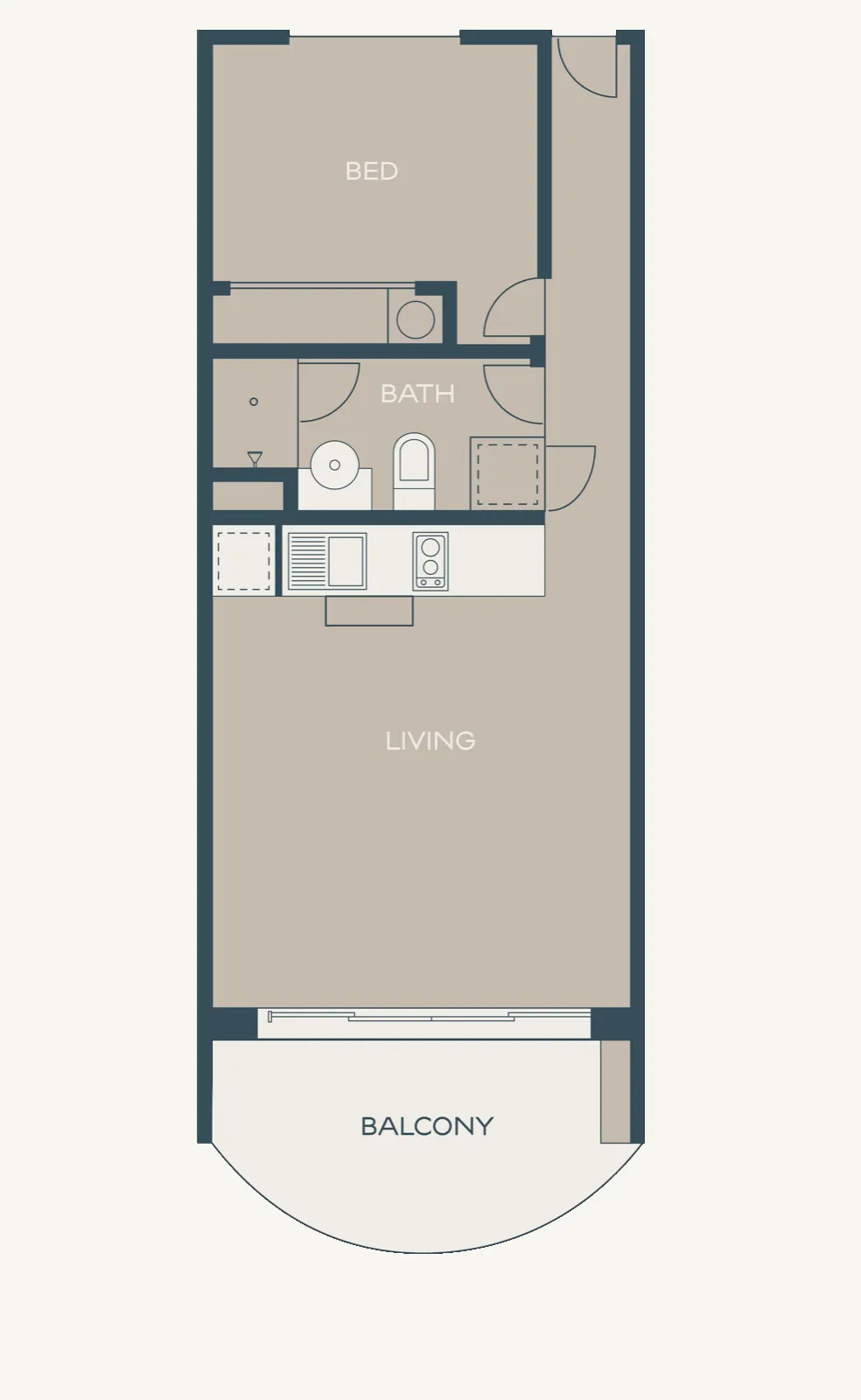 One-Bedroom floor plan